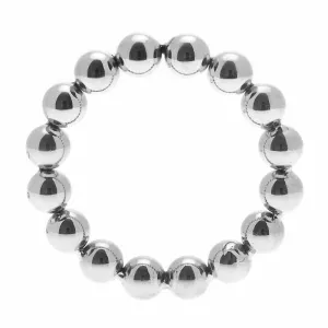 Meridian Stainless Steel Beaded Cock Ring SM