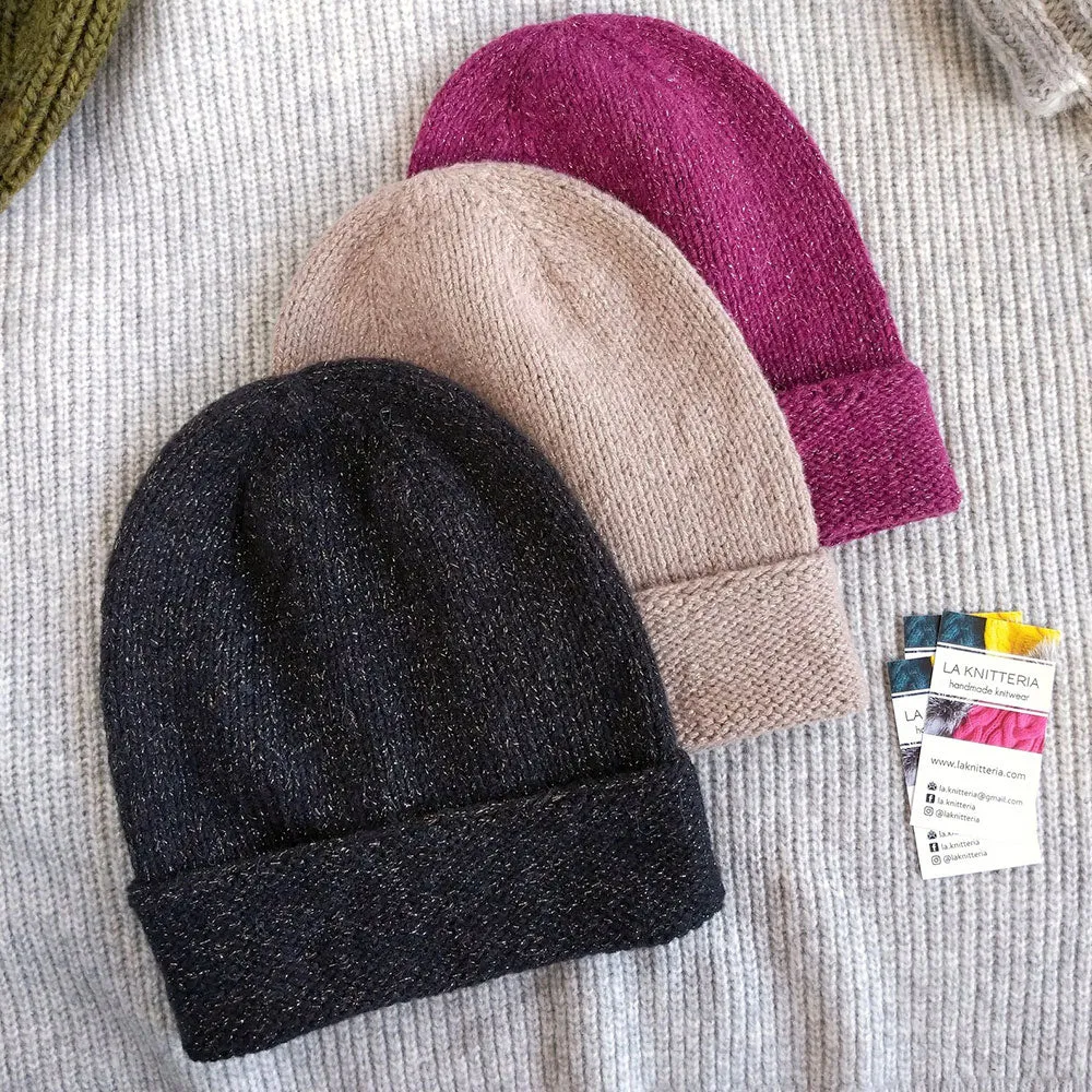 Metallic Lurex Slouchy Hat Woman