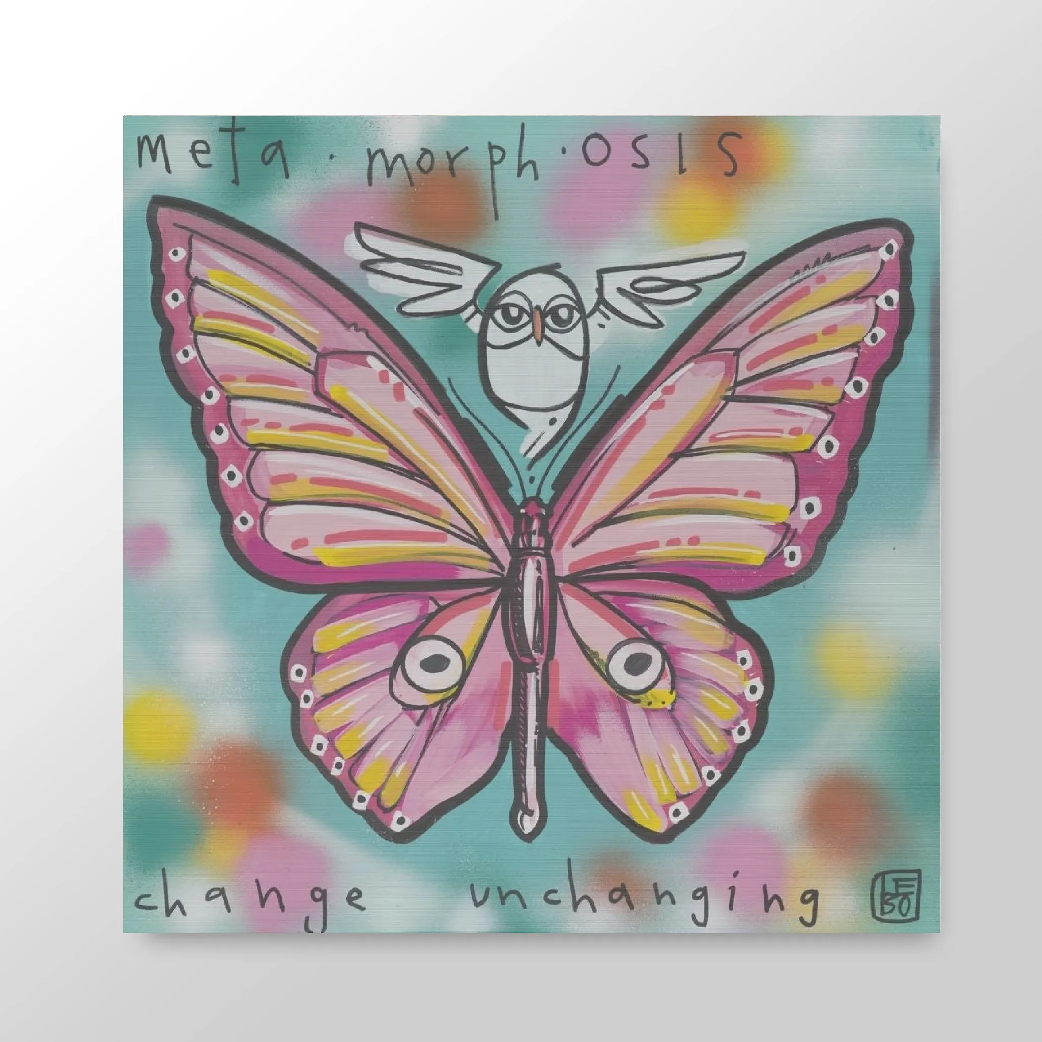 Metamorphosis, Change Unchanging - Lebo Brushed Aluminum Artbond