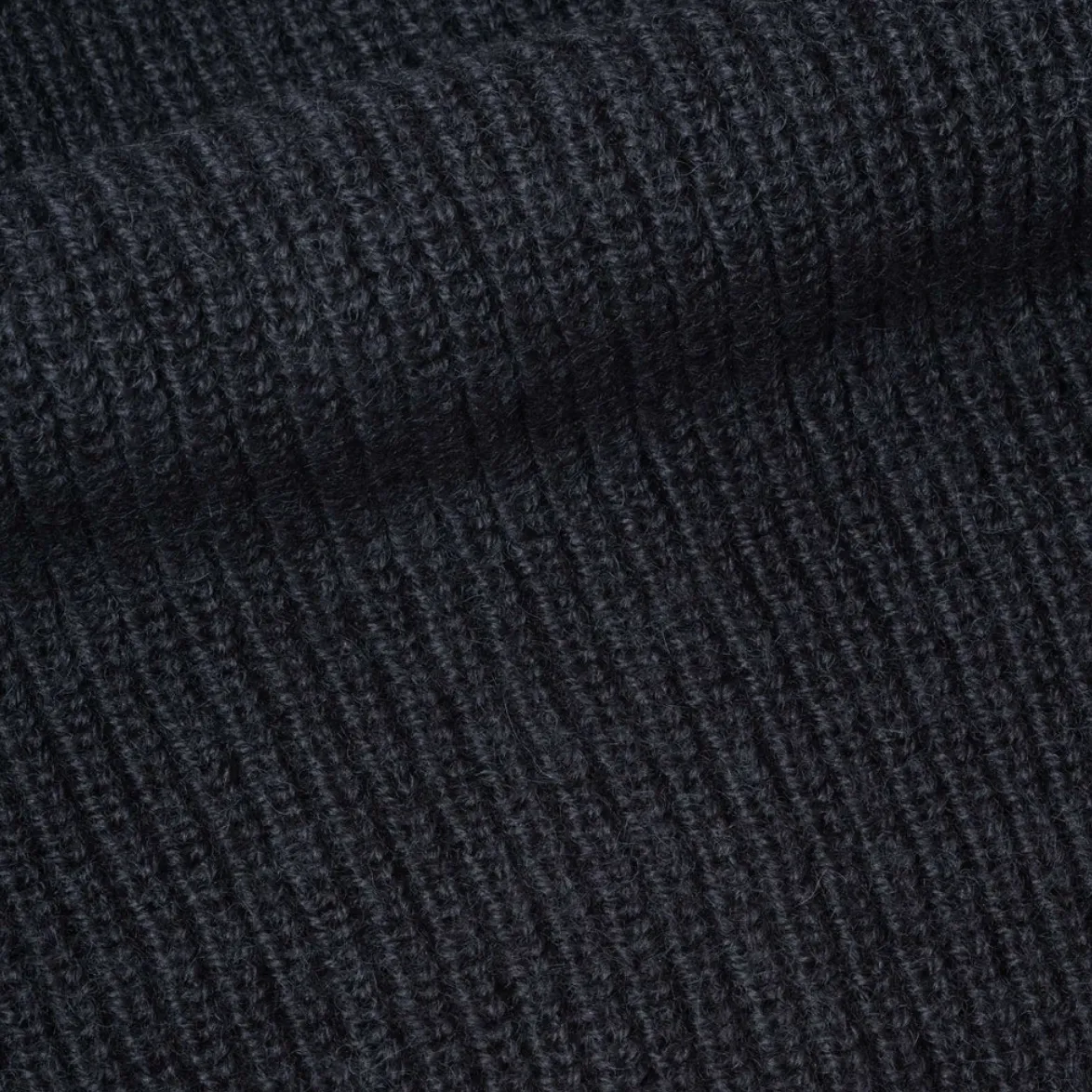MHL Collared Cardigan Virgin Wool Ink