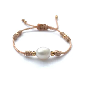 Mia Perla Solitaire Knotted Bracelet
