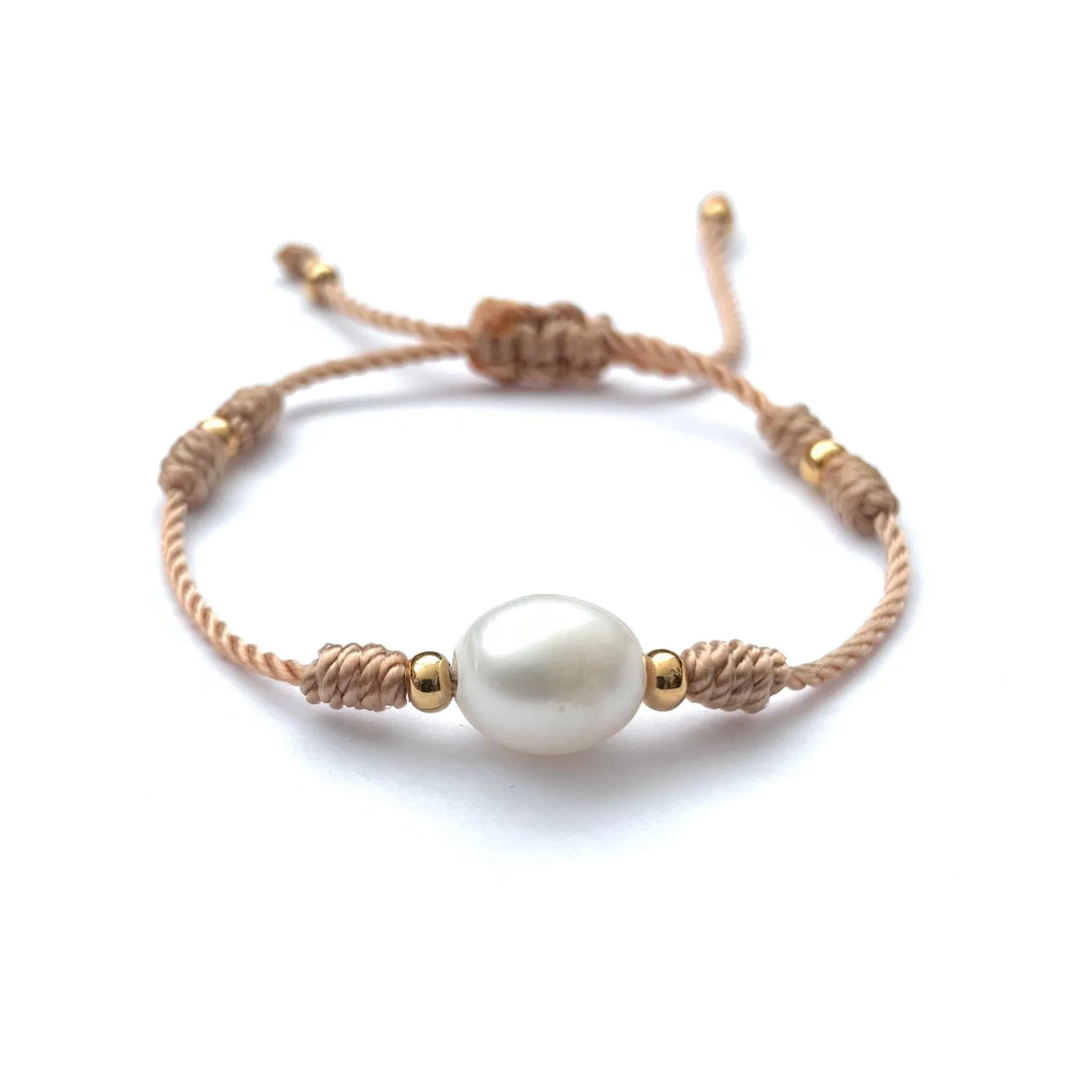 Mia Perla Solitaire Knotted Bracelet