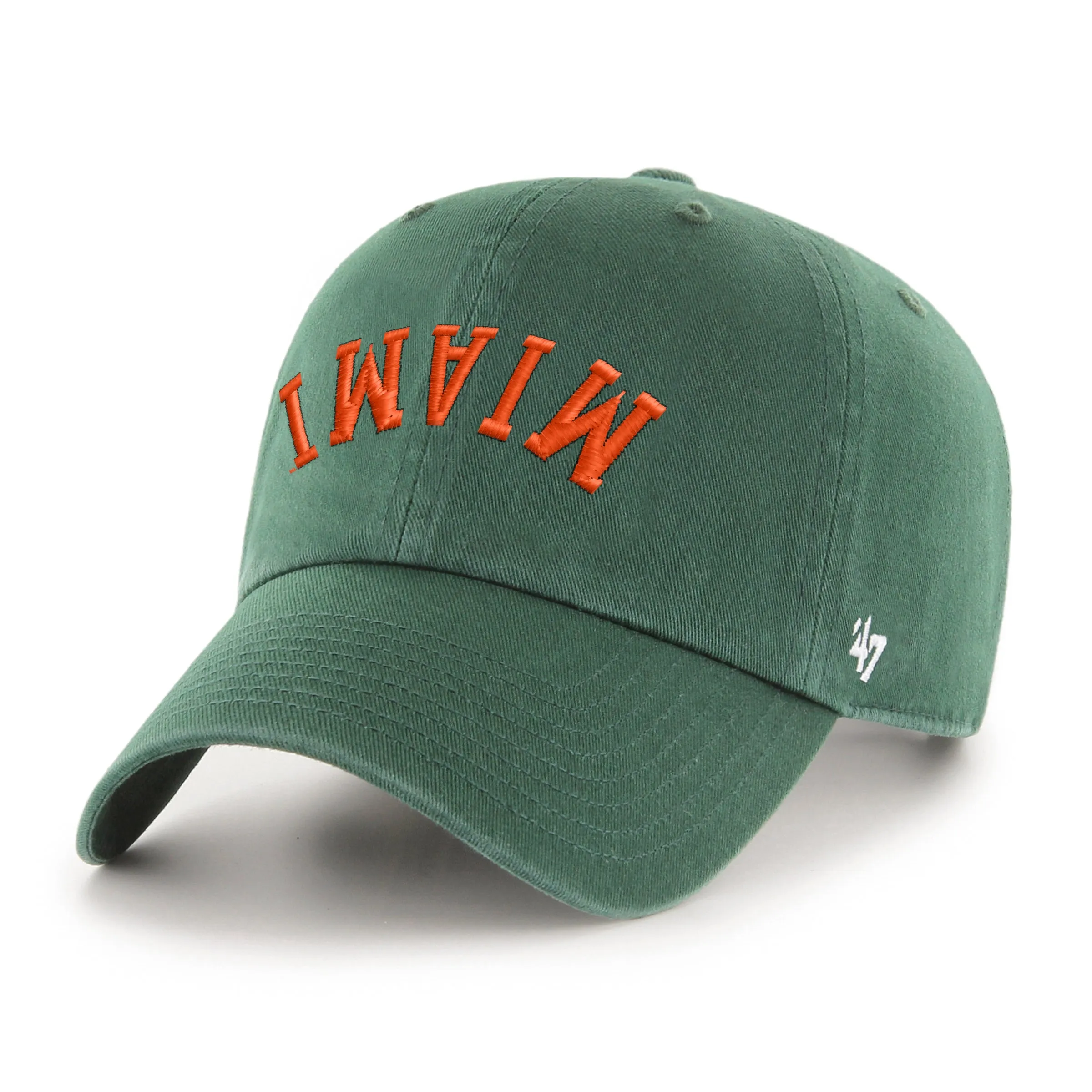 MIAMI HURRICANES UPSIDE DOWN '47 CLEAN UP