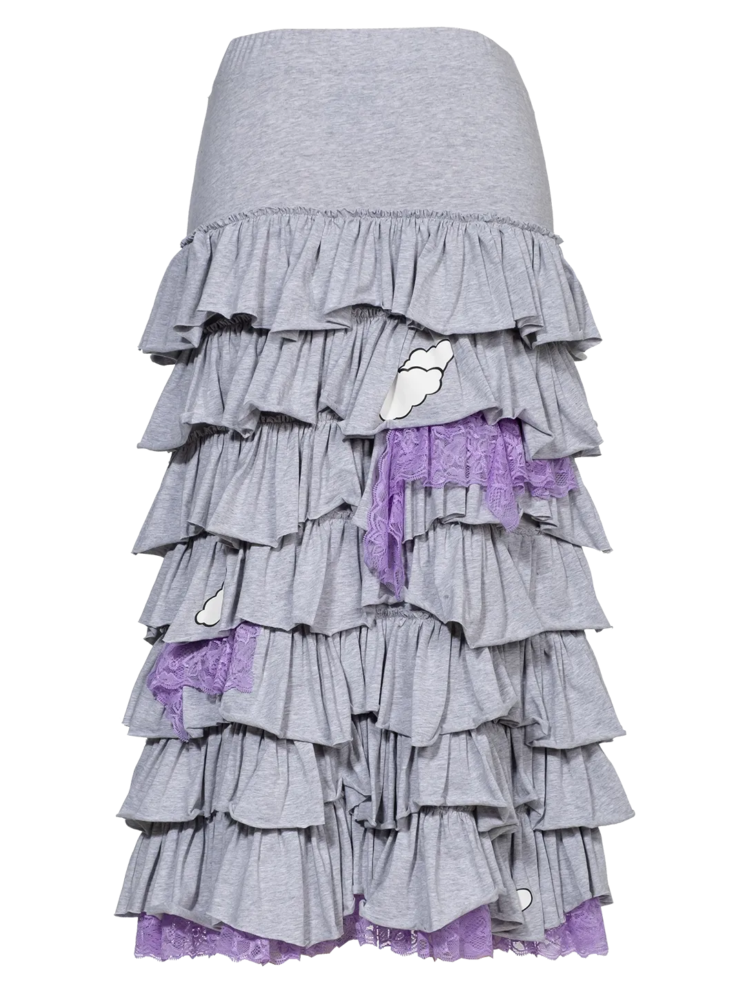 Midi Frilled Skirt