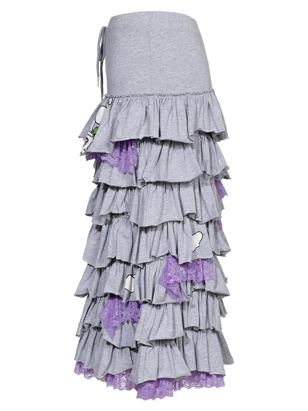 Midi Frilled Skirt