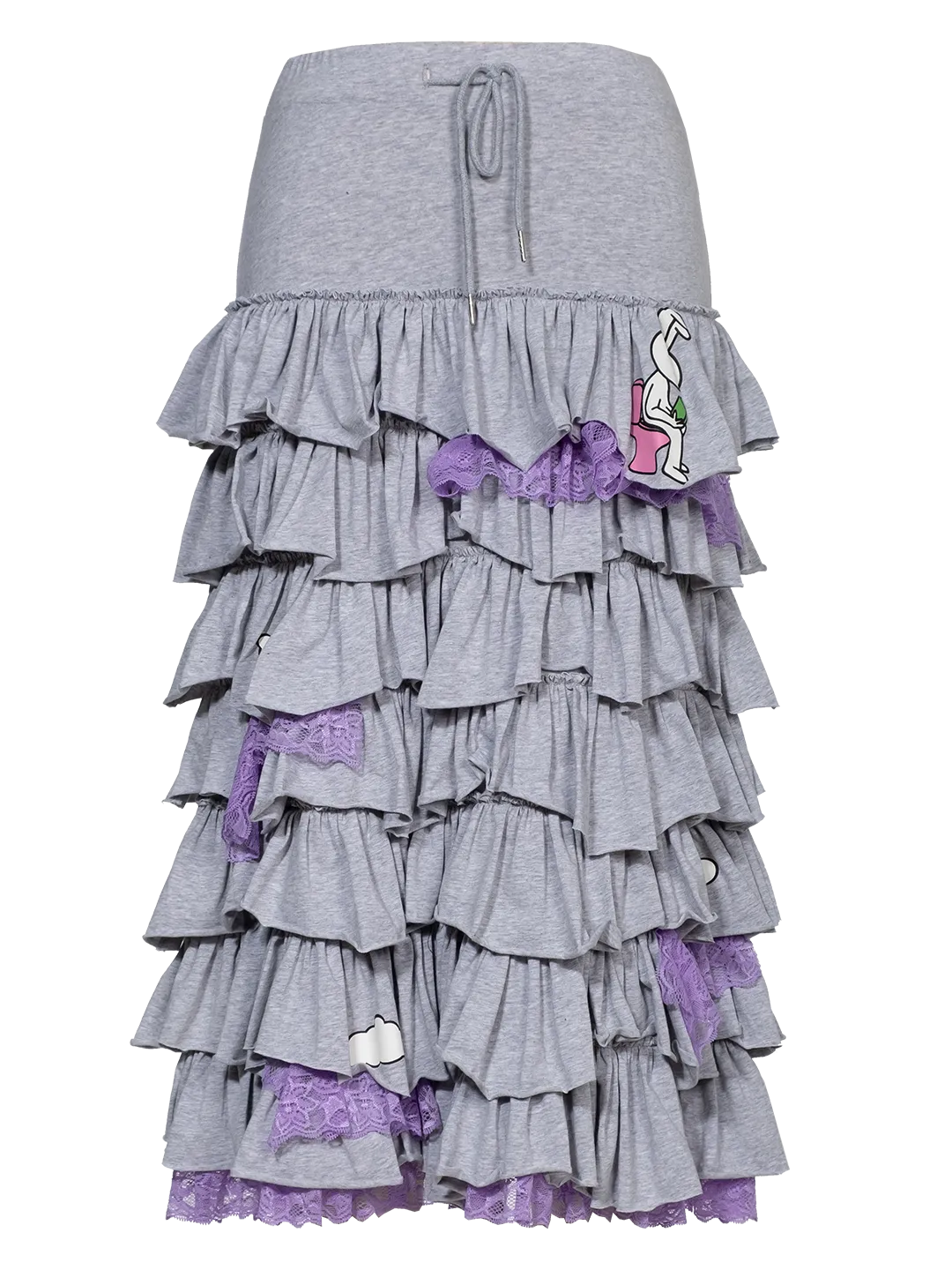 Midi Frilled Skirt