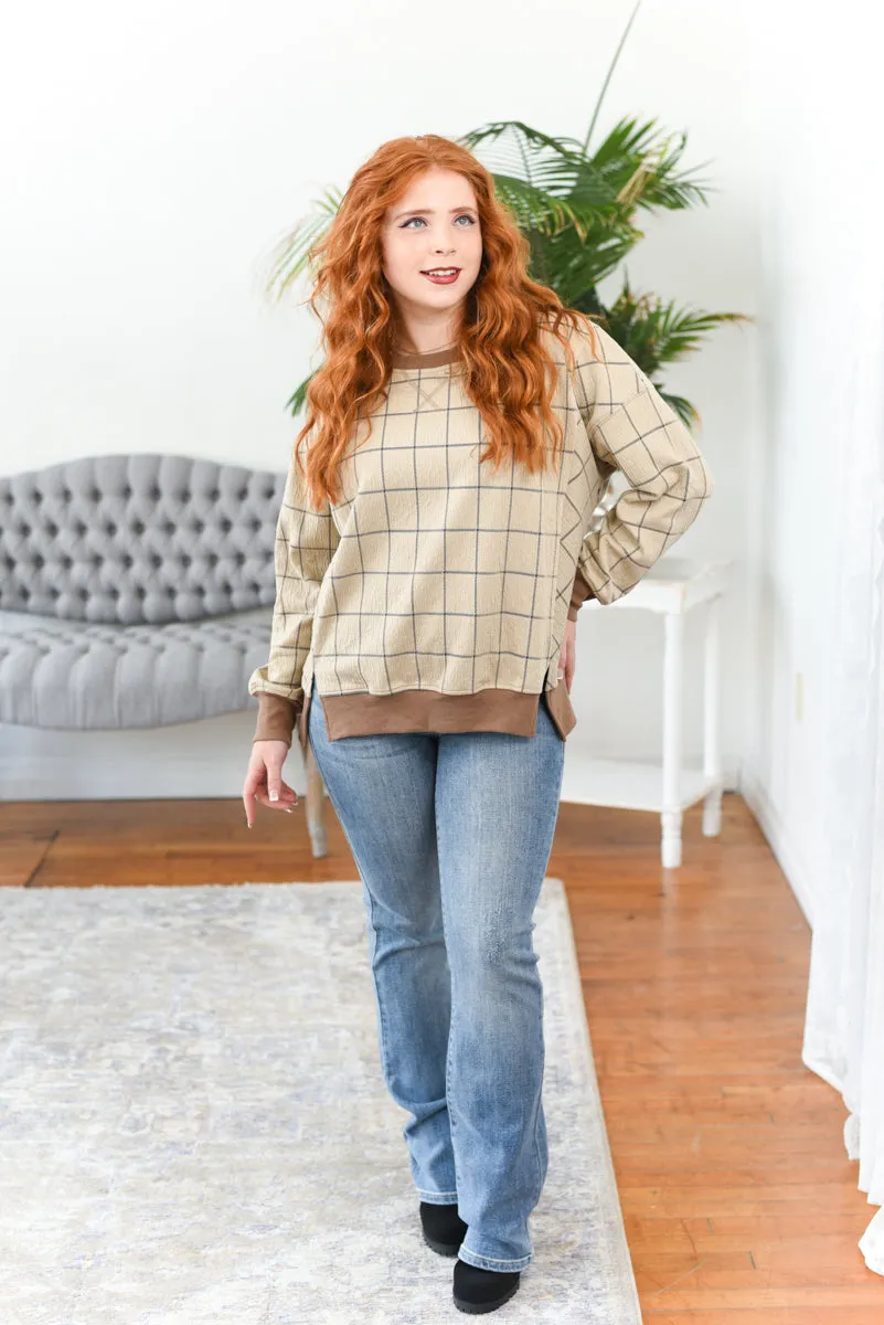 Miley Crewneck Jacquard Sweatshirt