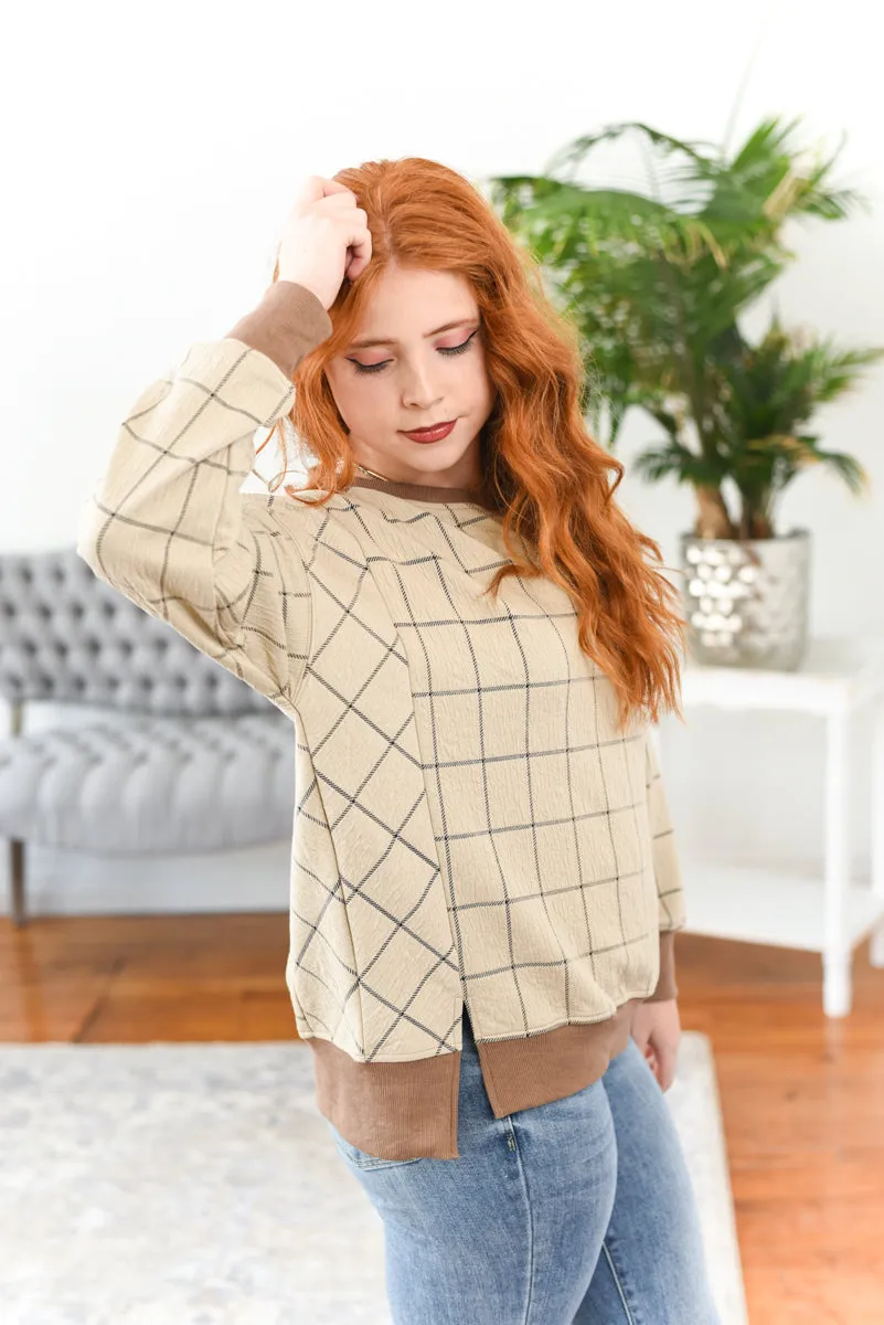 Miley Crewneck Jacquard Sweatshirt