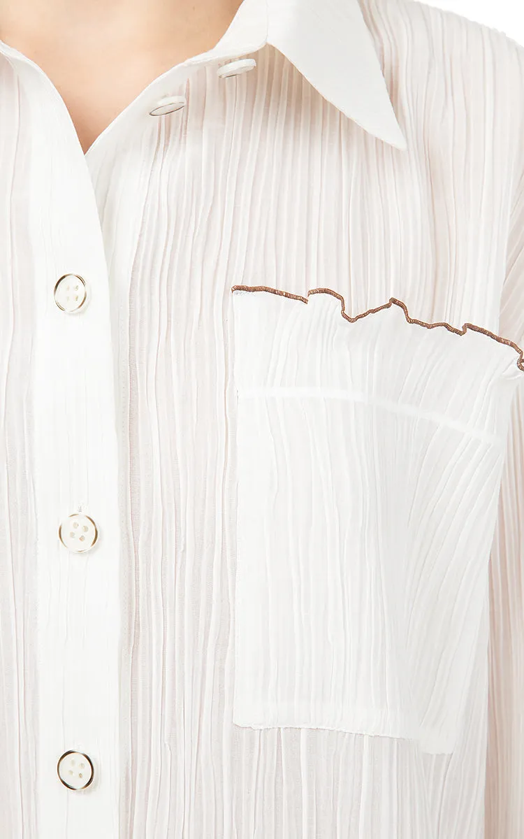 Milk Frilled Shirt