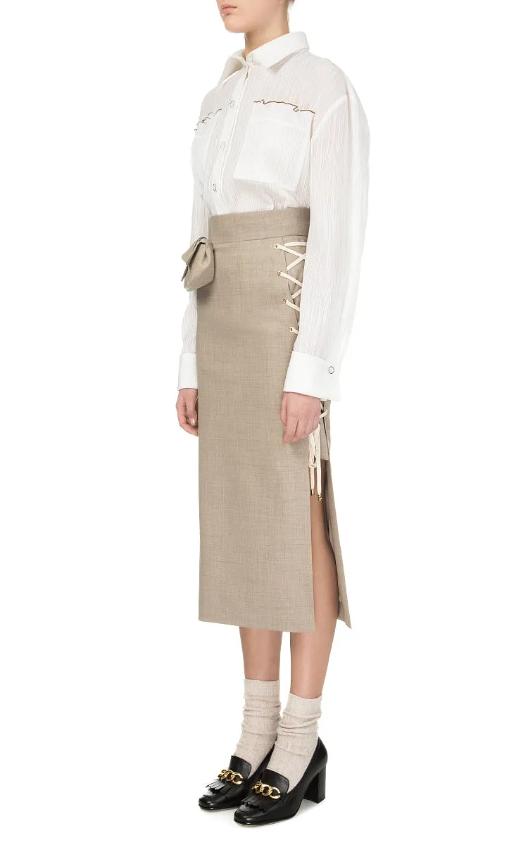 Milk Frilled Shirt