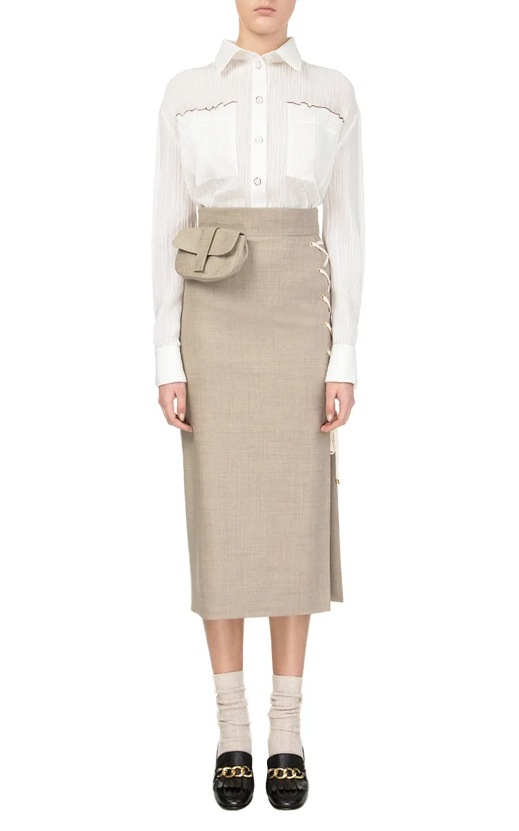 Milk Frilled Shirt