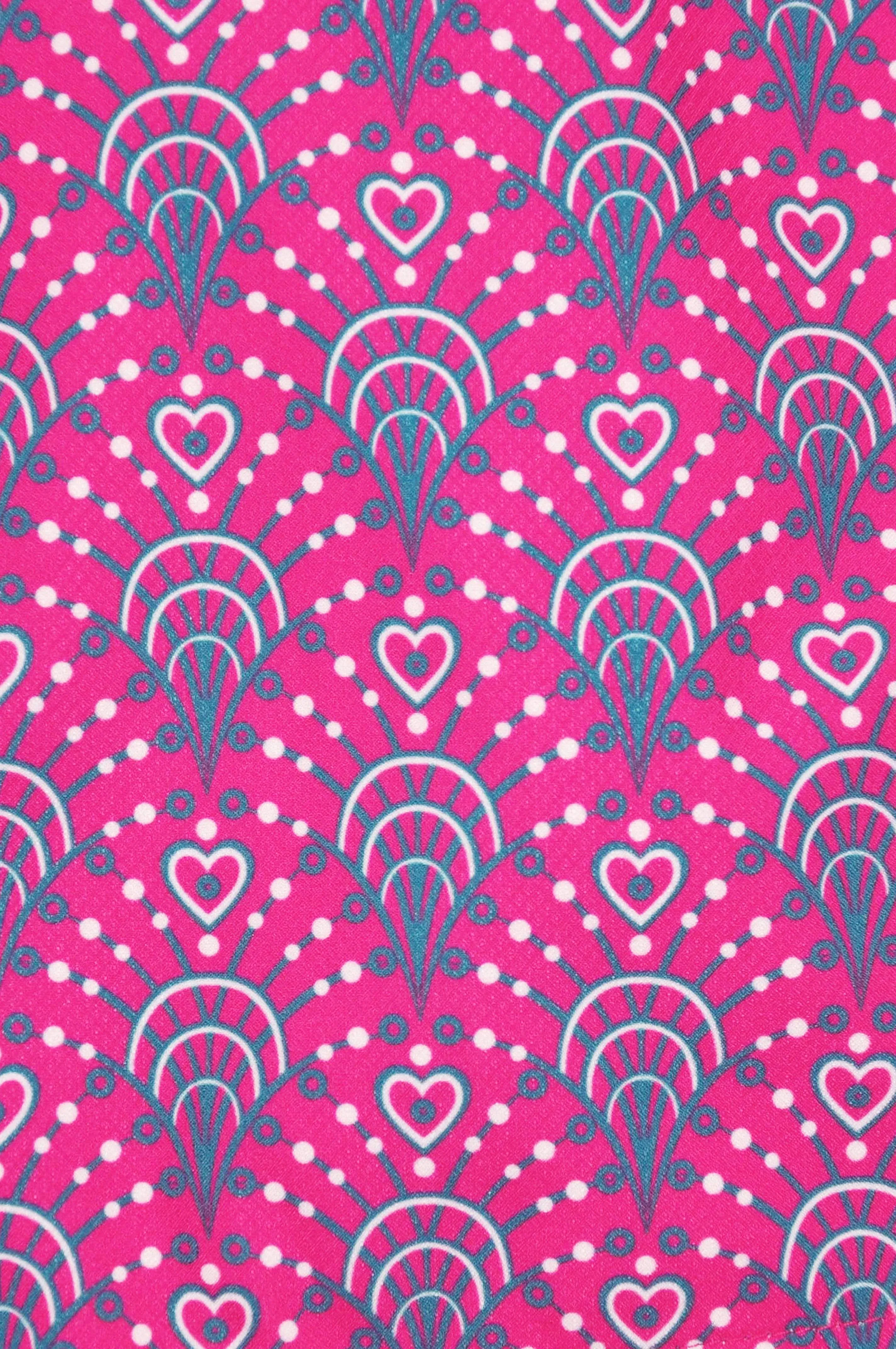 Millicent : Magenta print dress & headband