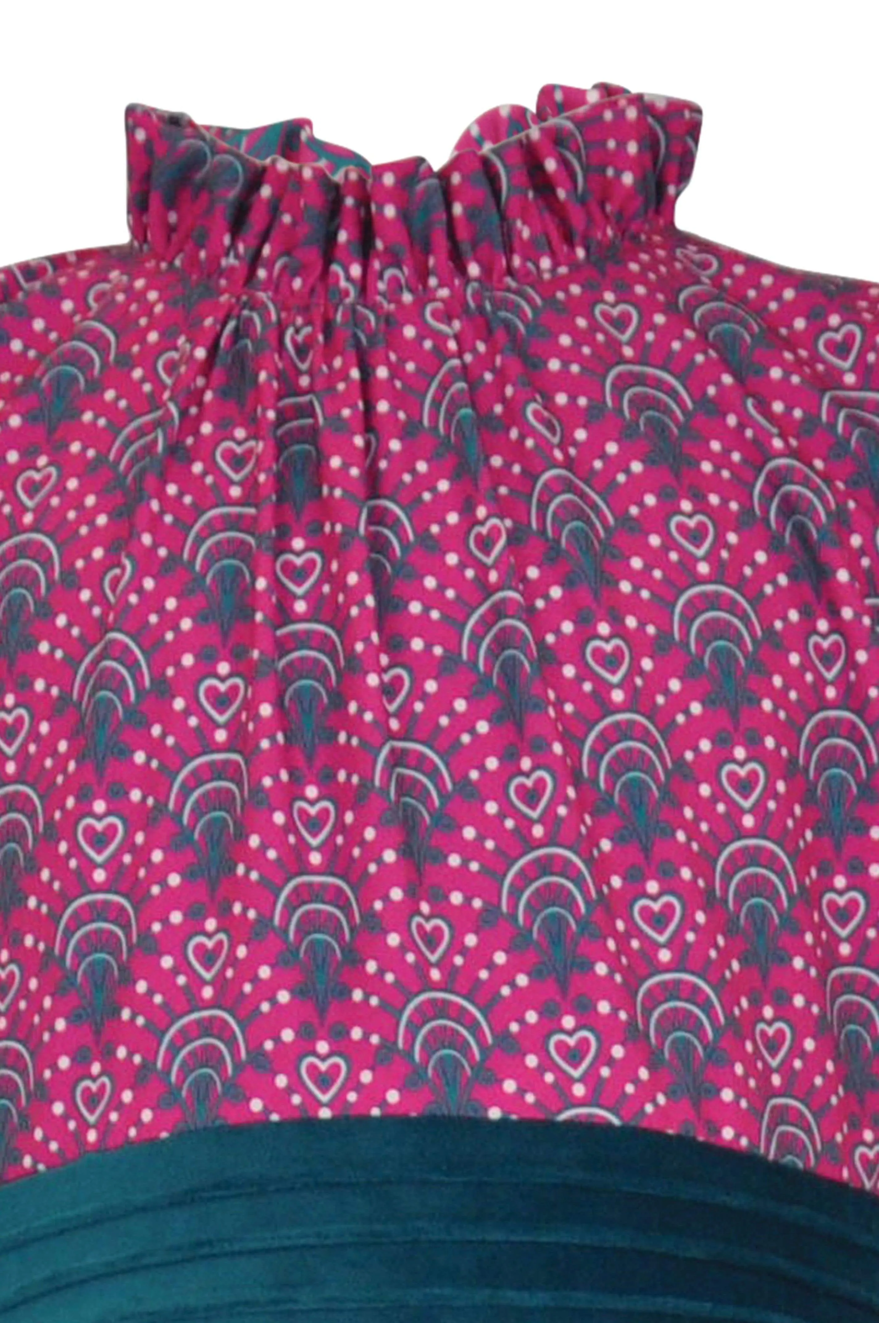 Millicent : Magenta print dress & headband