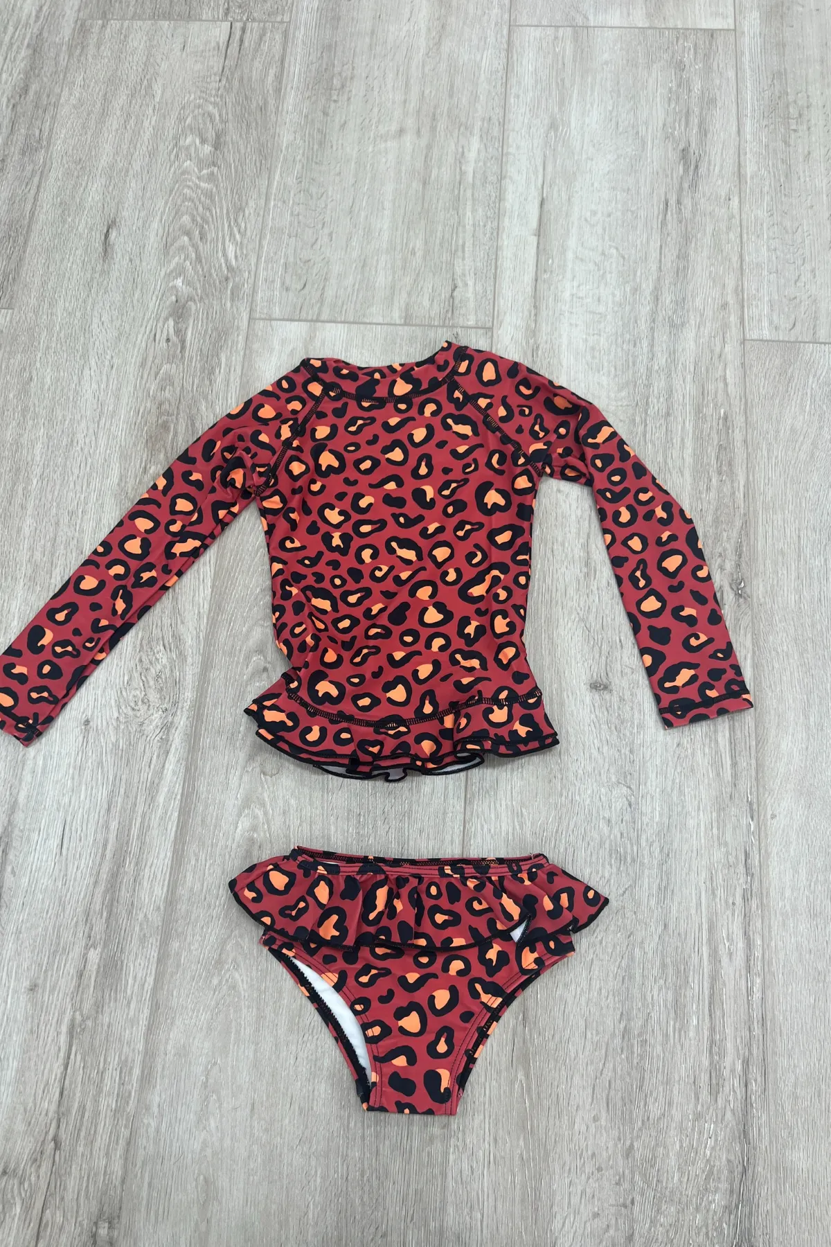 Mini Annie Rashie Set 02 Final Sale - Bitter Berry Leopard