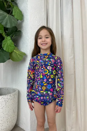 Mini Annie Rashie Set 02 Final Sale - Paisley Galaxy Dark