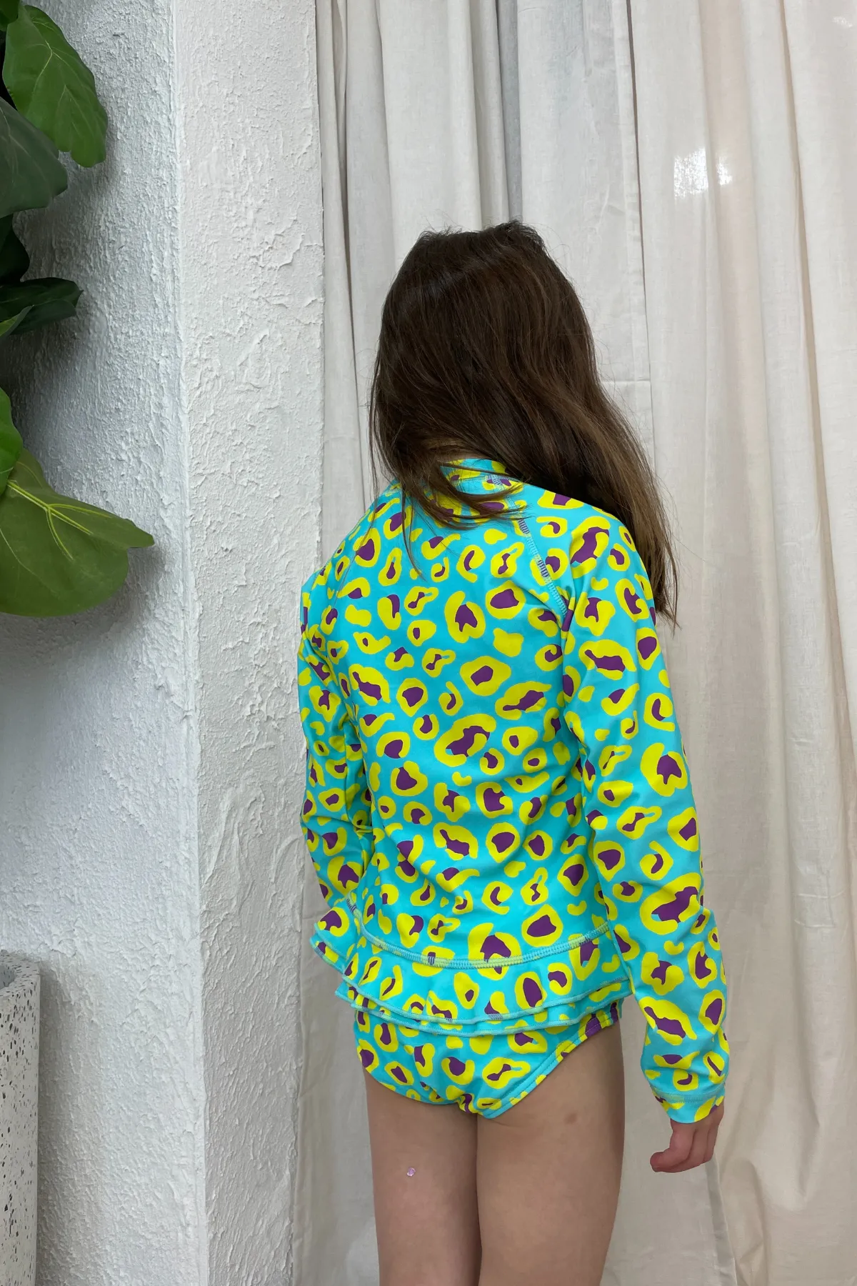 Mini Annie Rashie Set 02 Final Sale - Sour Sky Leopard