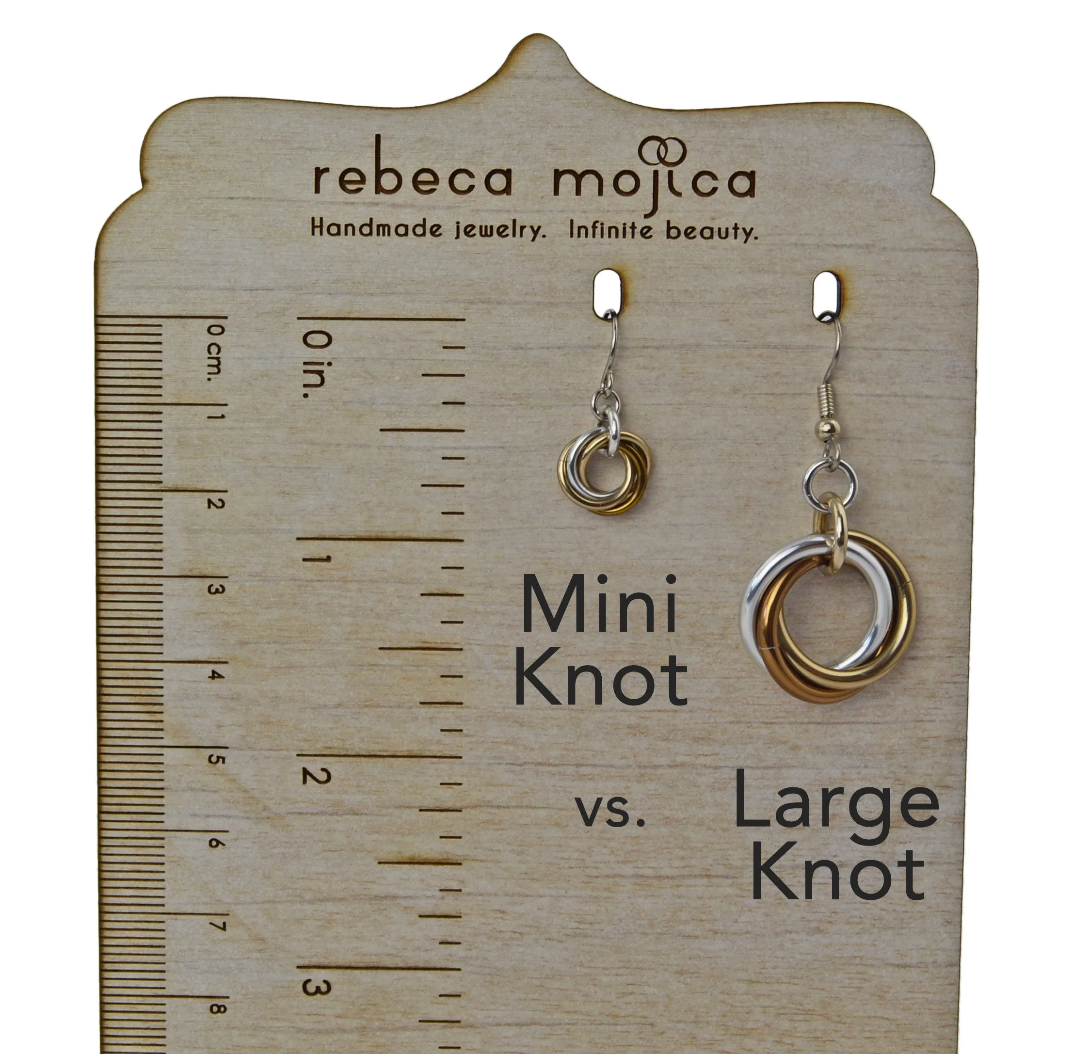 Mini Knot Earrings - Water