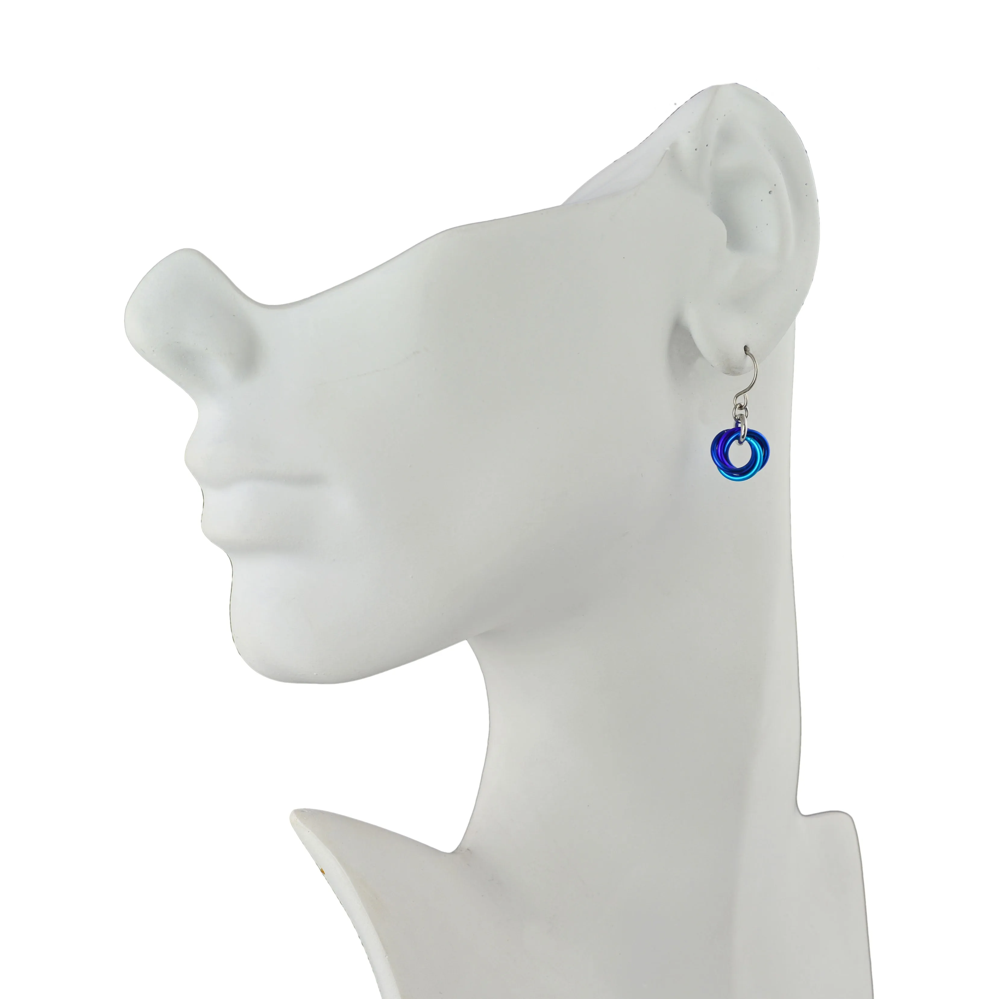 Mini Knot Earrings - Water