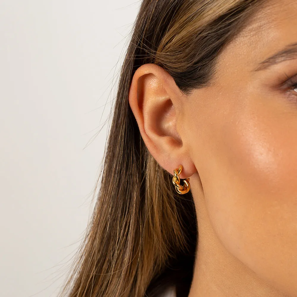 Mini Twisted Hoop Earring