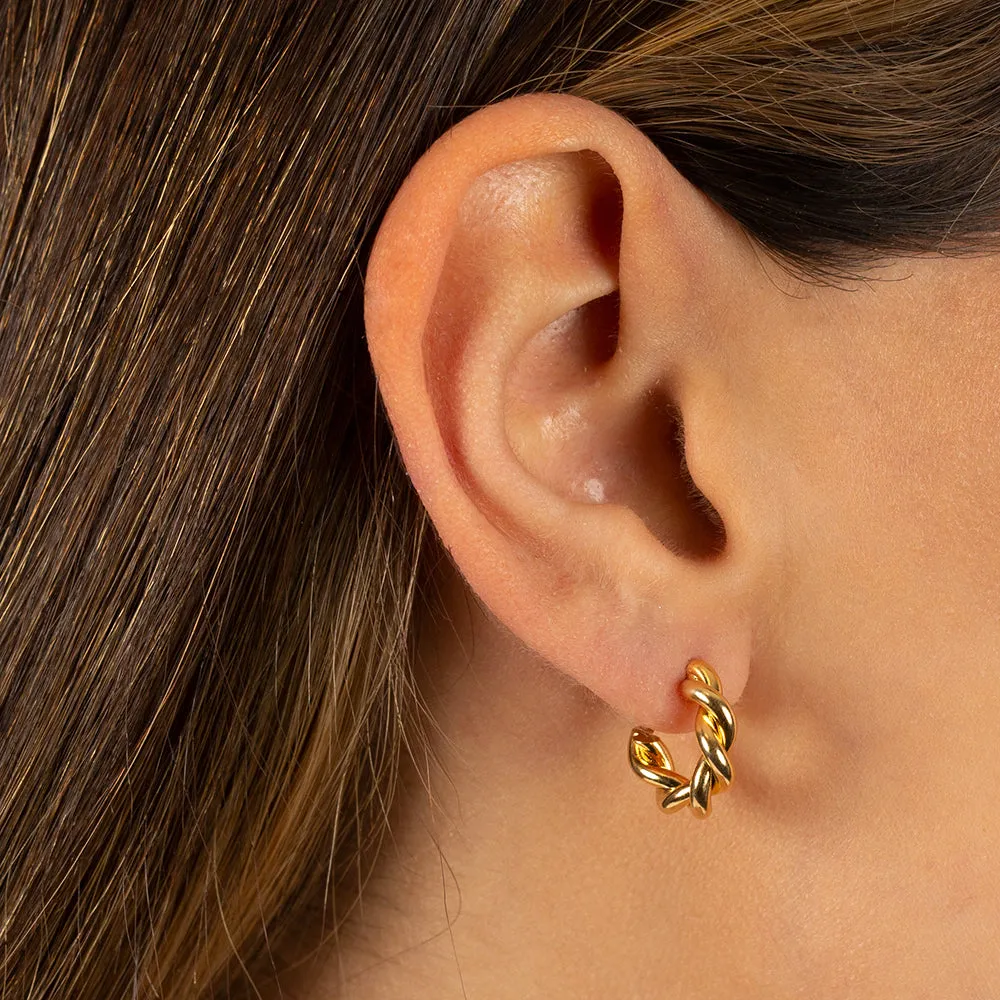 Mini Twisted Hoop Earring