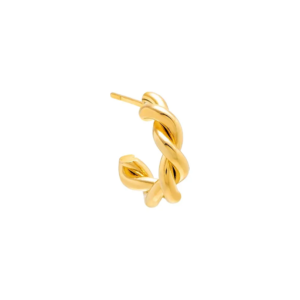 Mini Twisted Hoop Earring