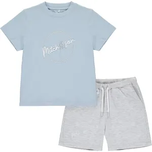 MITCH & SON - Anton Circle Signature Jersey Set - Pale Blue