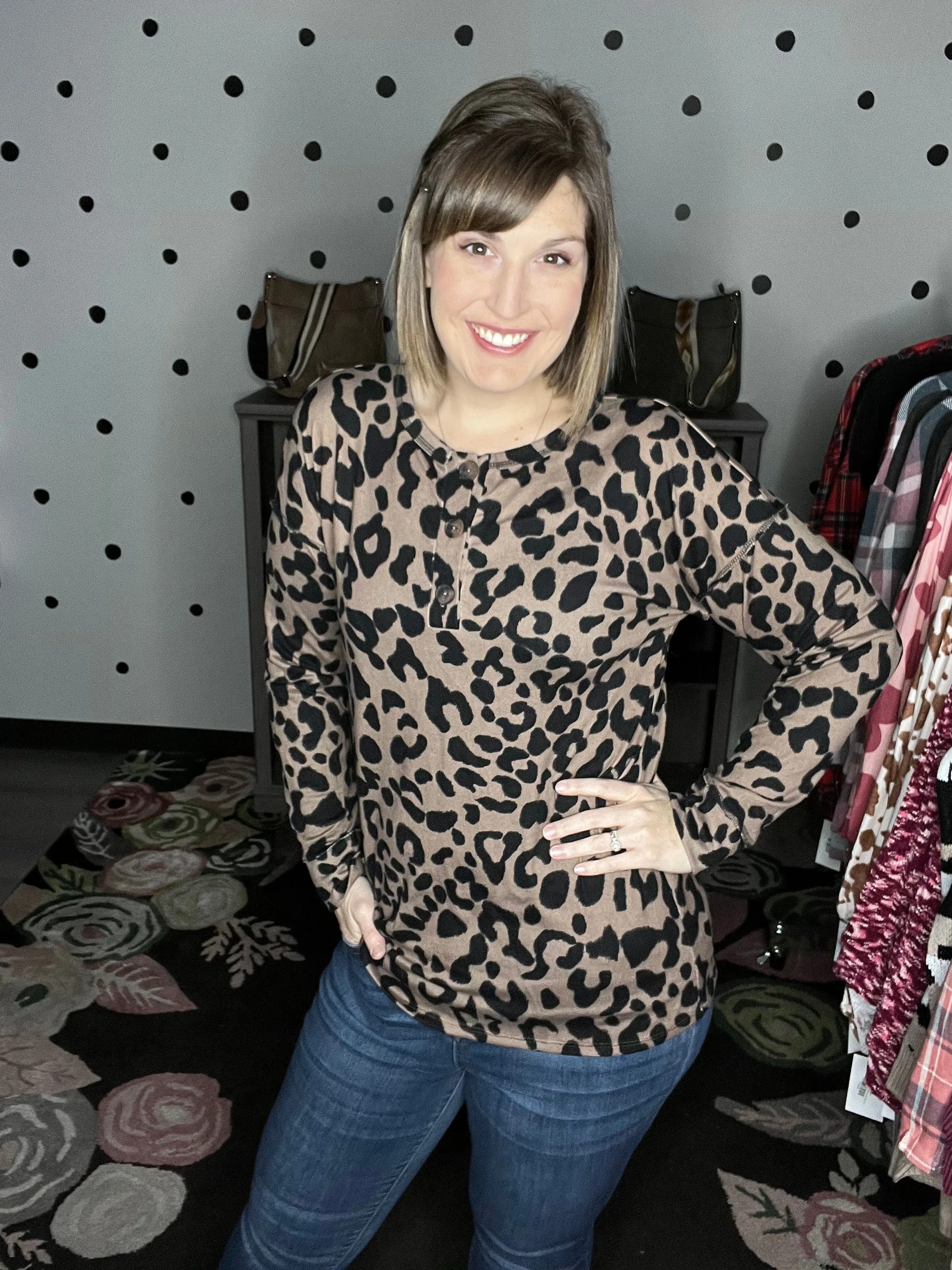 Mocha Leopard Long Sleeve