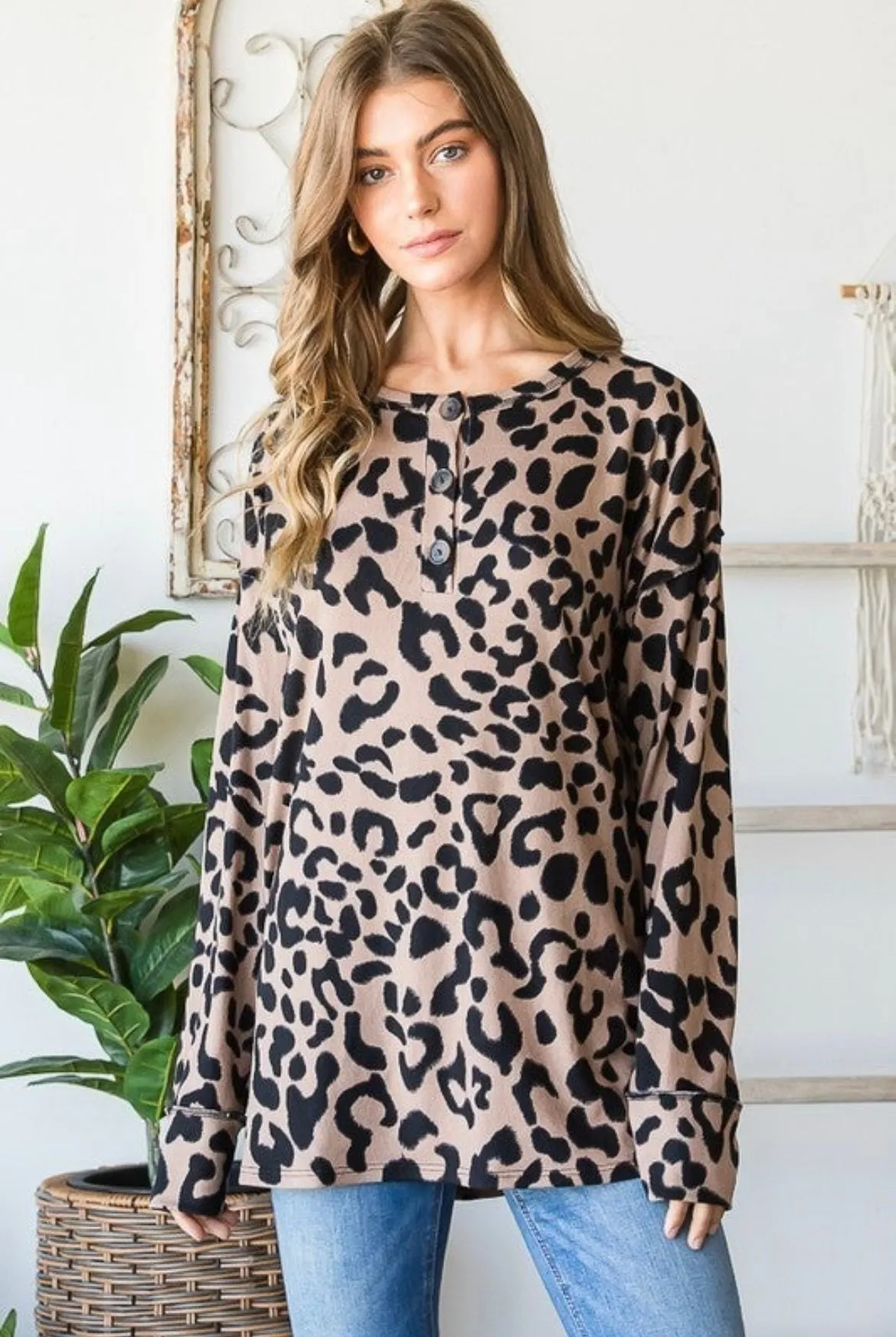 Mocha Leopard Long Sleeve
