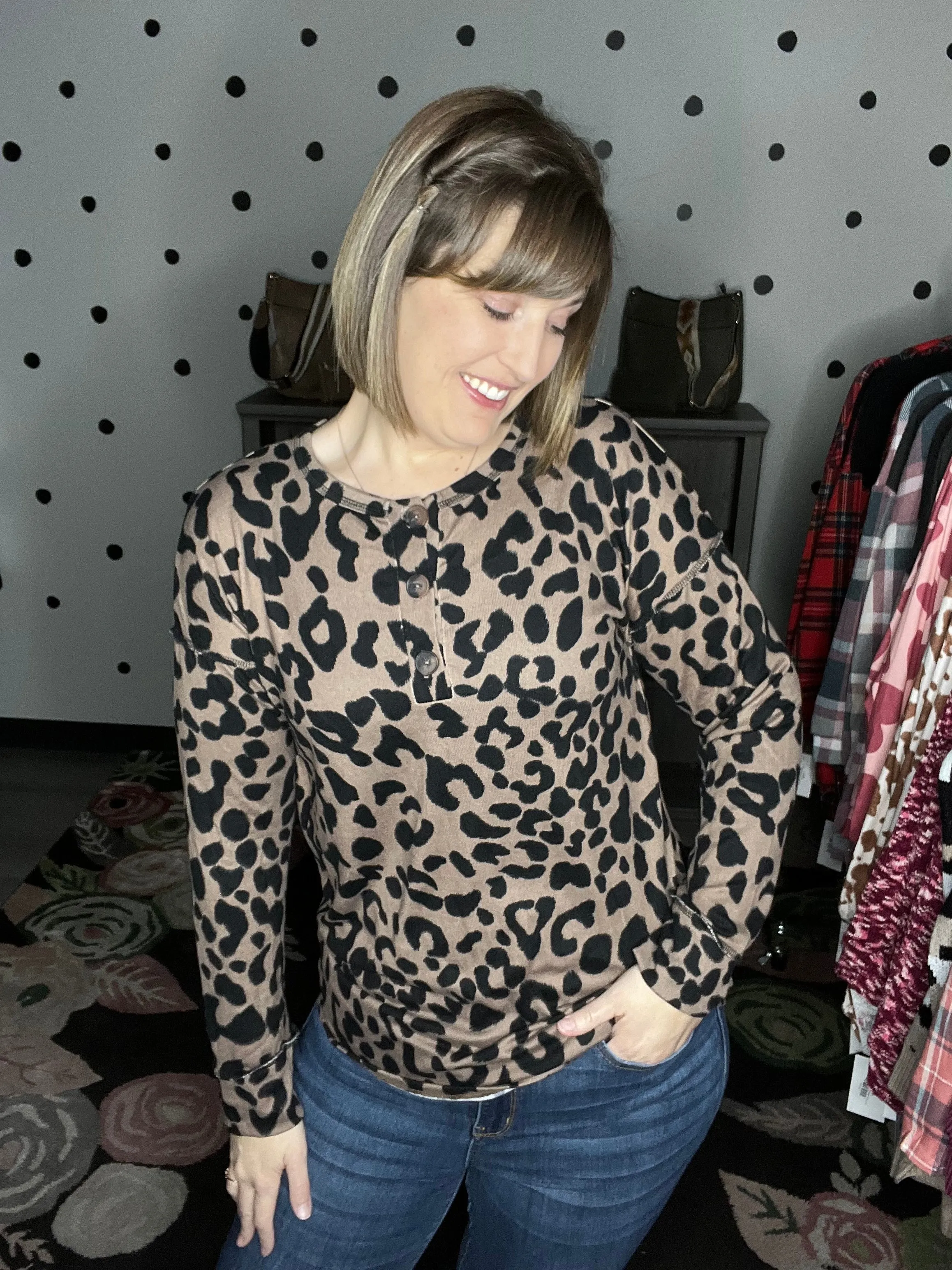 Mocha Leopard Long Sleeve