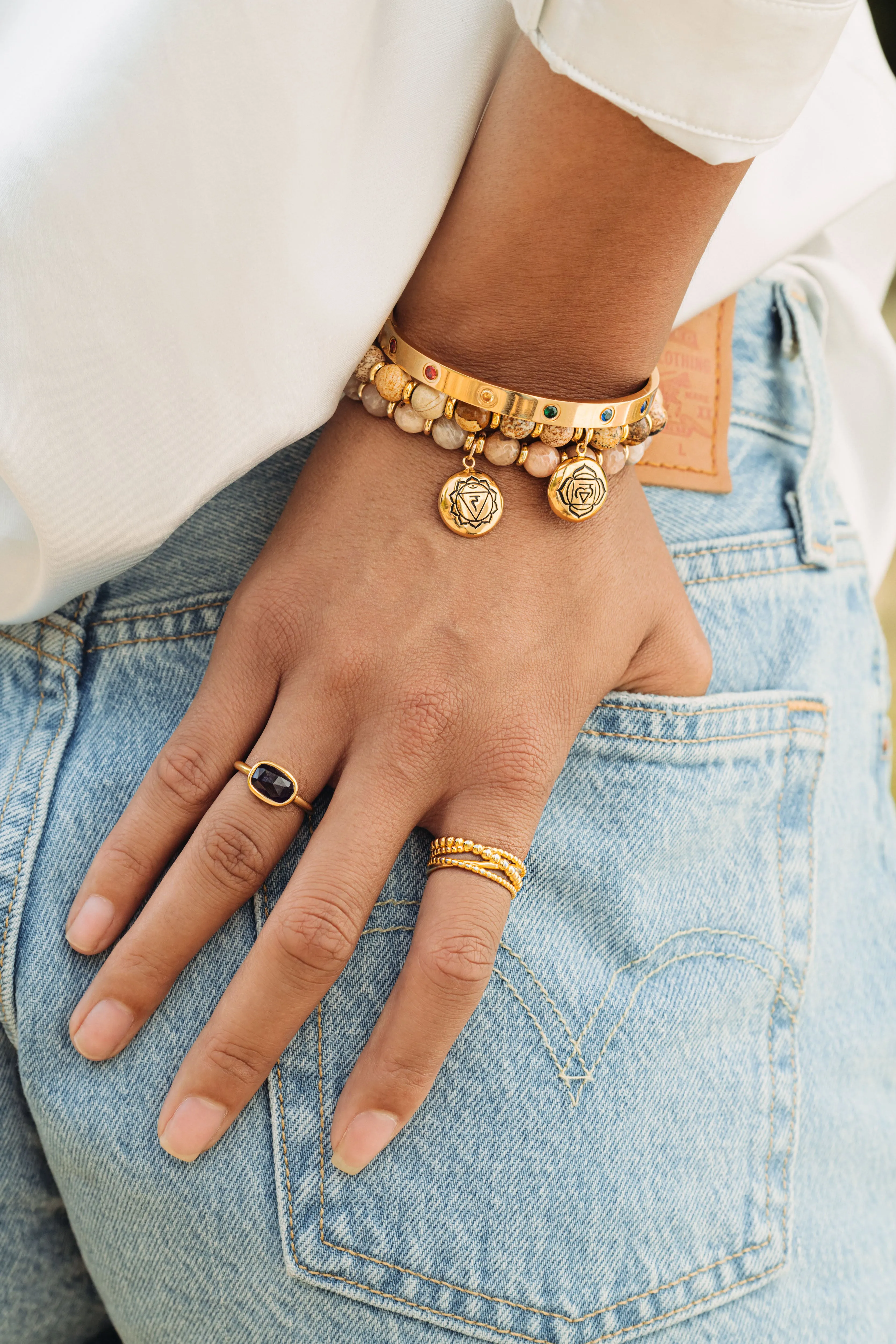 Multi-layer Beaded Ring