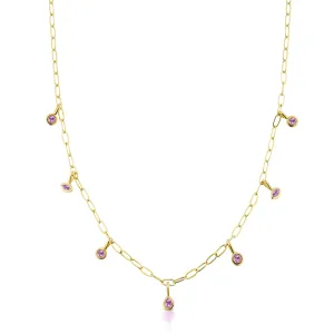 Multi-Shape Bezel Necklace