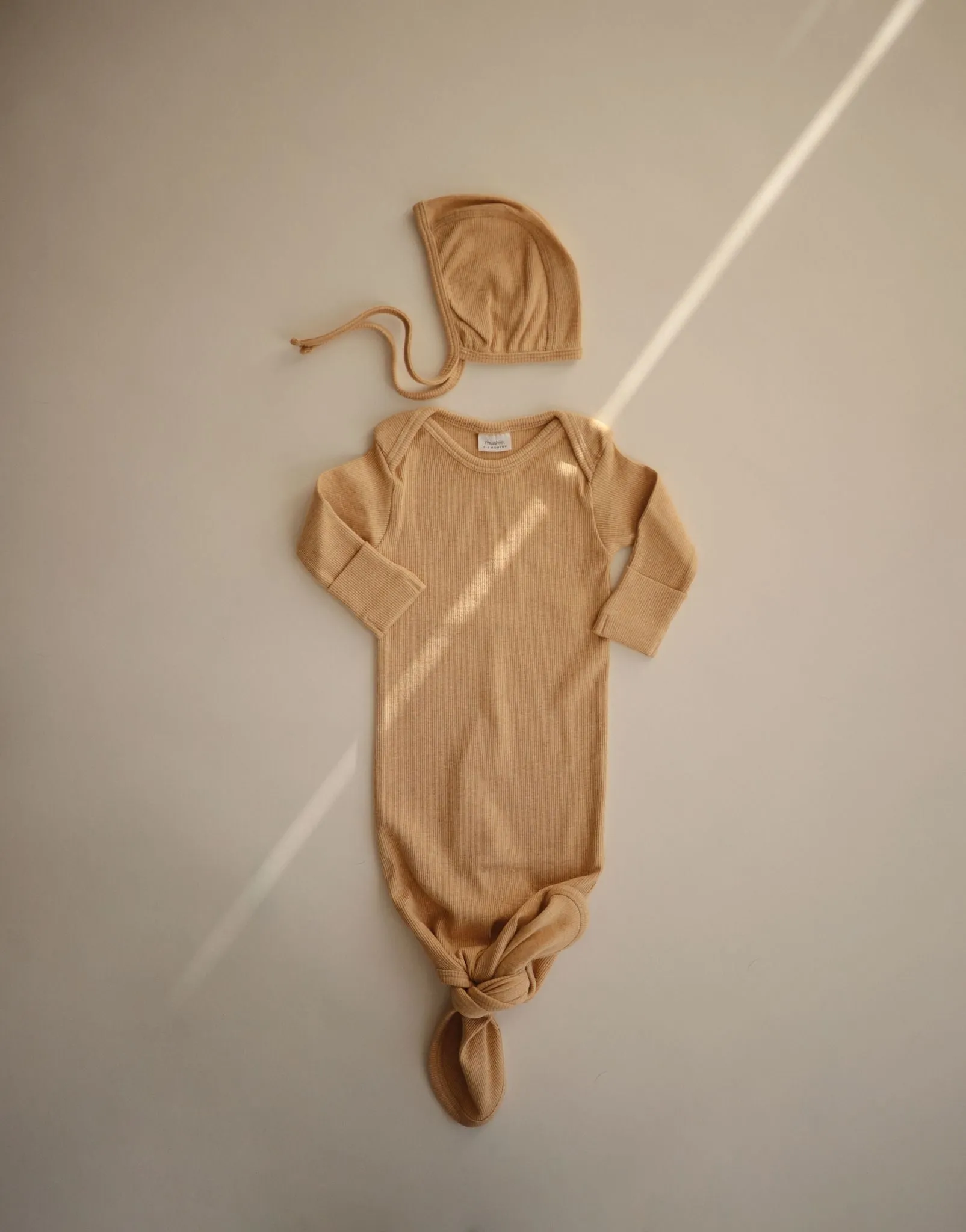 Mushie Knotted Gown | Mustard