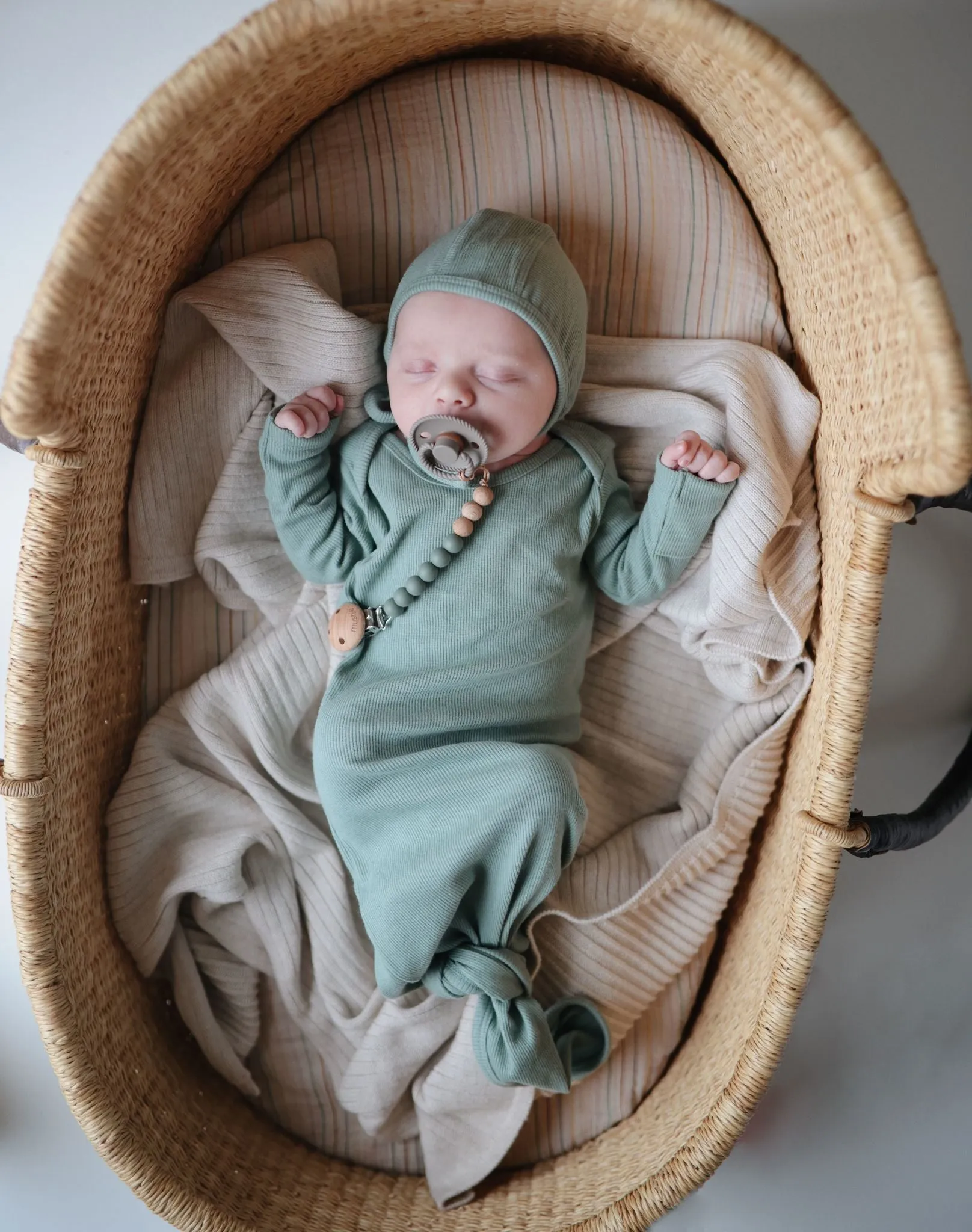 Mushie Knotted Gown | Roman Green