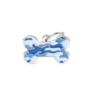 My Family ID LARGE BONE CAMOUFLAGE BLUE