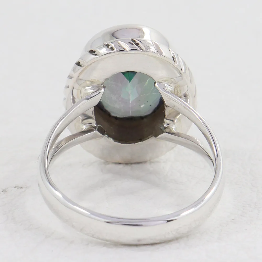 Mystic Quartz Silver Ring