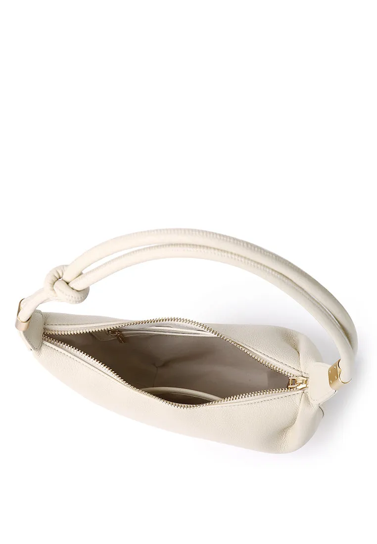 Nadia Knotted Shoulder Bag (Light Yellow)