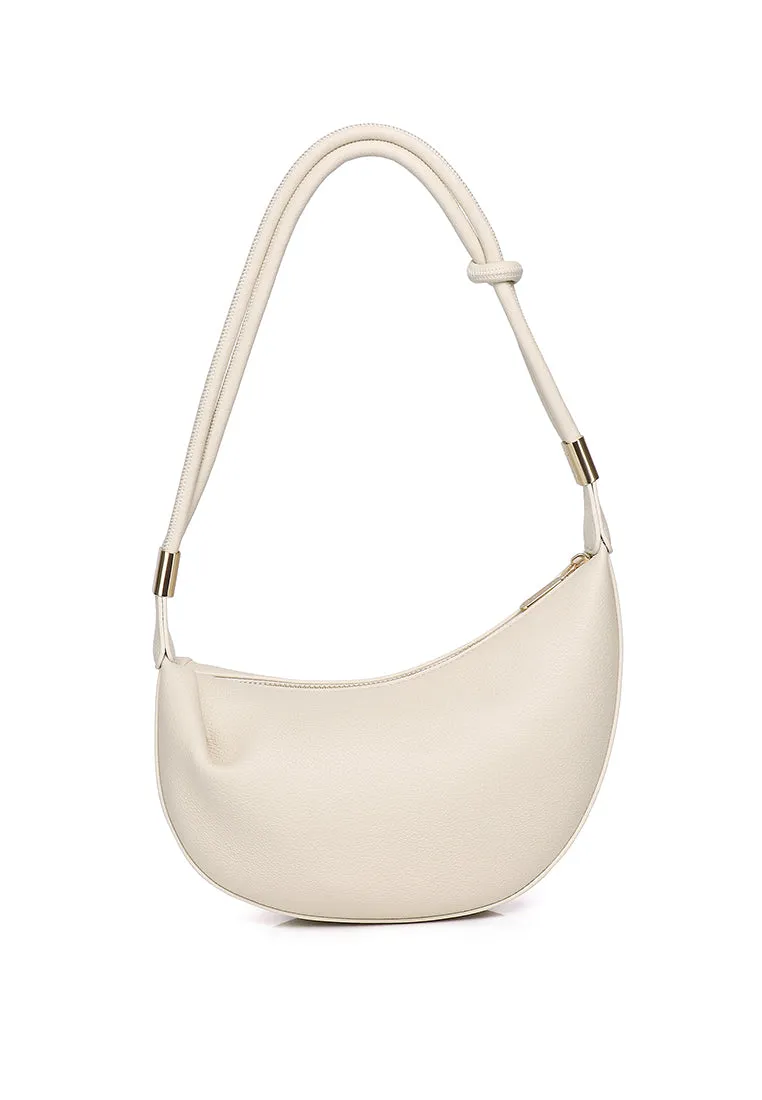 Nadia Knotted Shoulder Bag (Light Yellow)