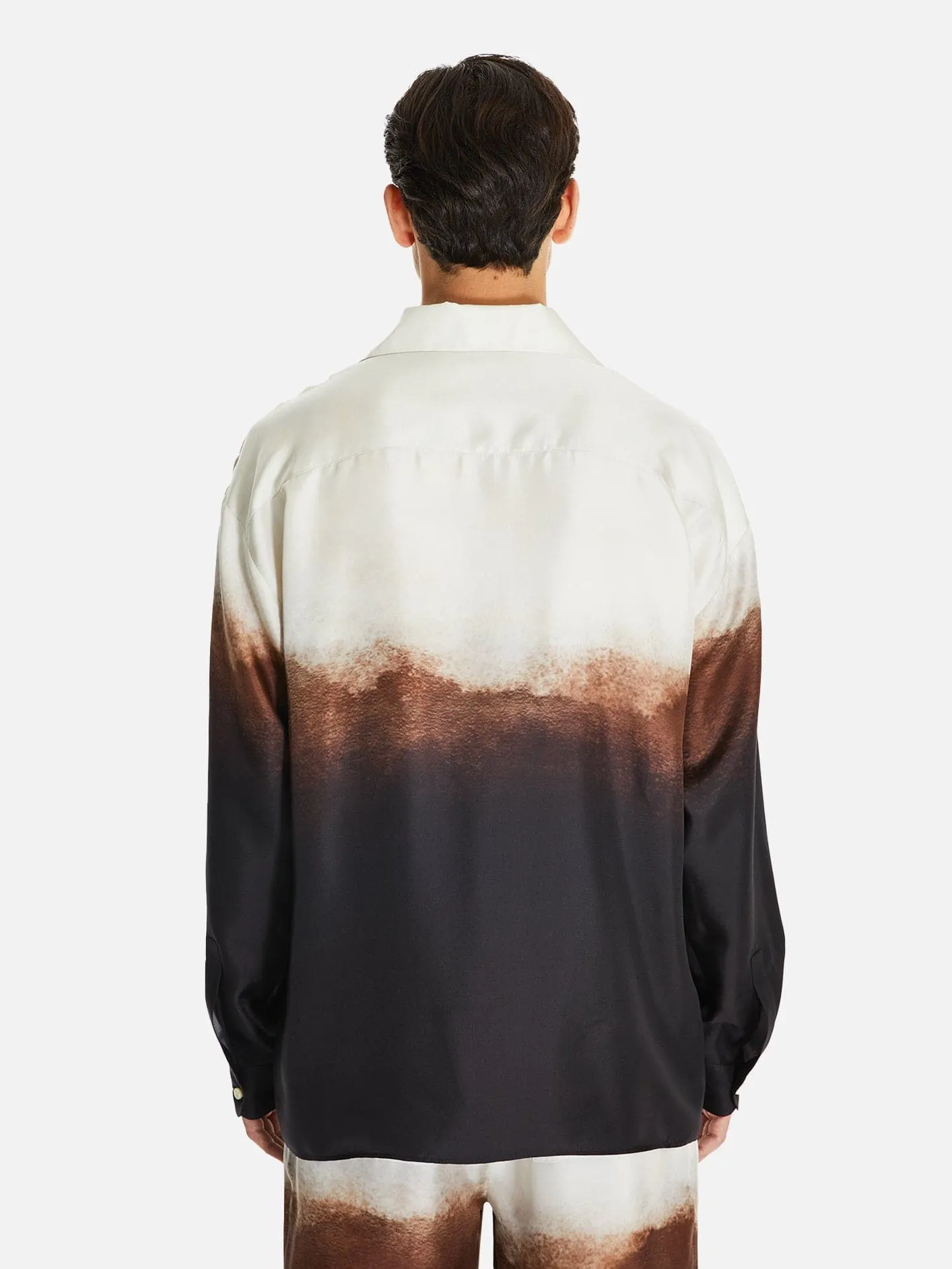 Nagoya Unisex Açık Yaka Relaxed Kesim İpek Gömlek