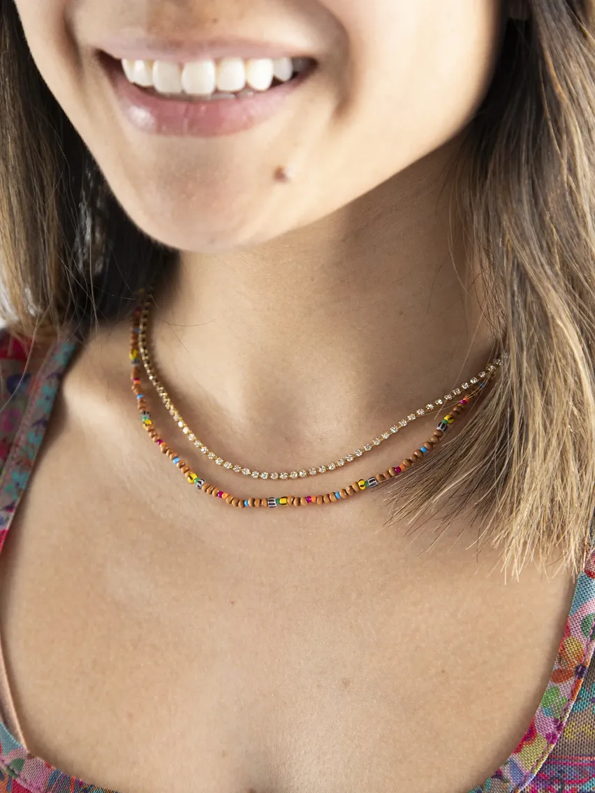 Natural Life Golden Eye Layered Necklace