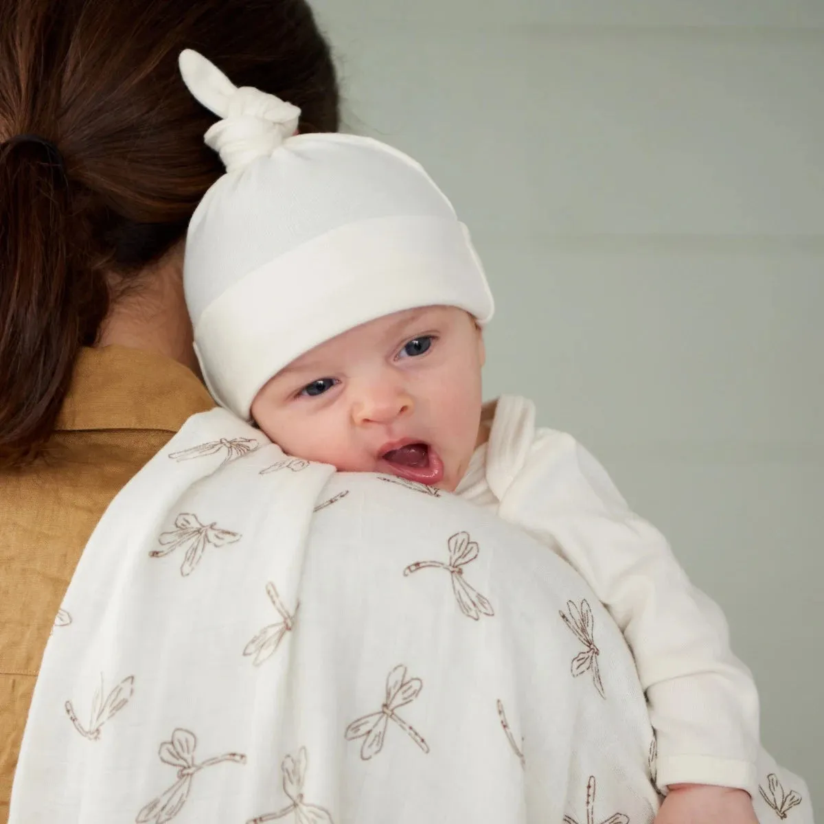 Nature Baby Cotton Beanie - Natural