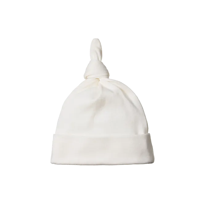 Nature Baby Cotton Beanie - Natural