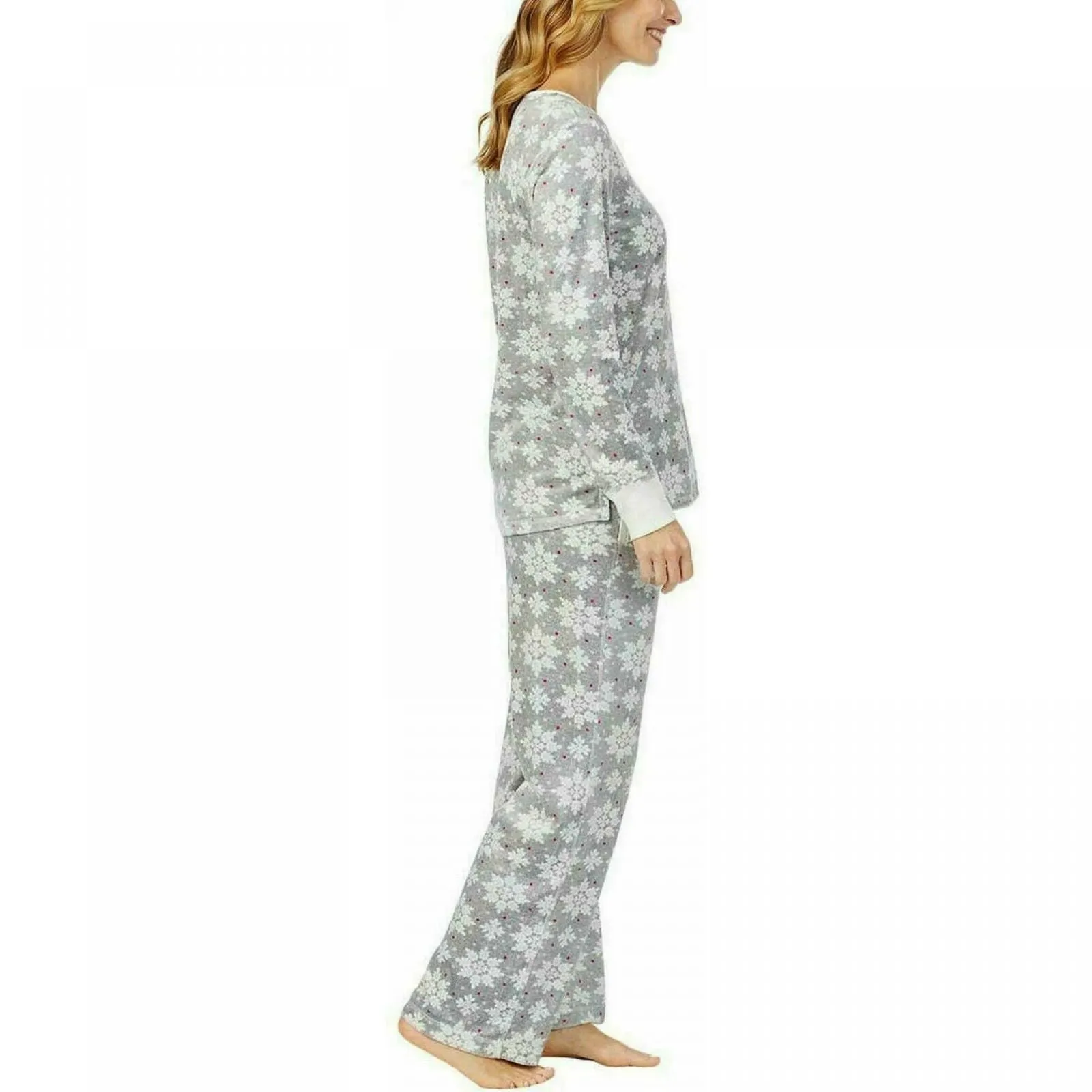 Nautica Women's 2 Piece Cozy Fleece Pajama Set