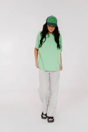 Neon Sun Boyfriend Tee // Lime