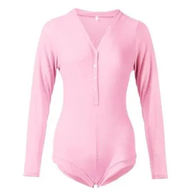NEW Cozy Long Sleeve Bodysuit, Pink, Sz XL, Retails $62