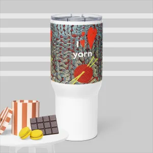 NEW! I love yarn travel mug