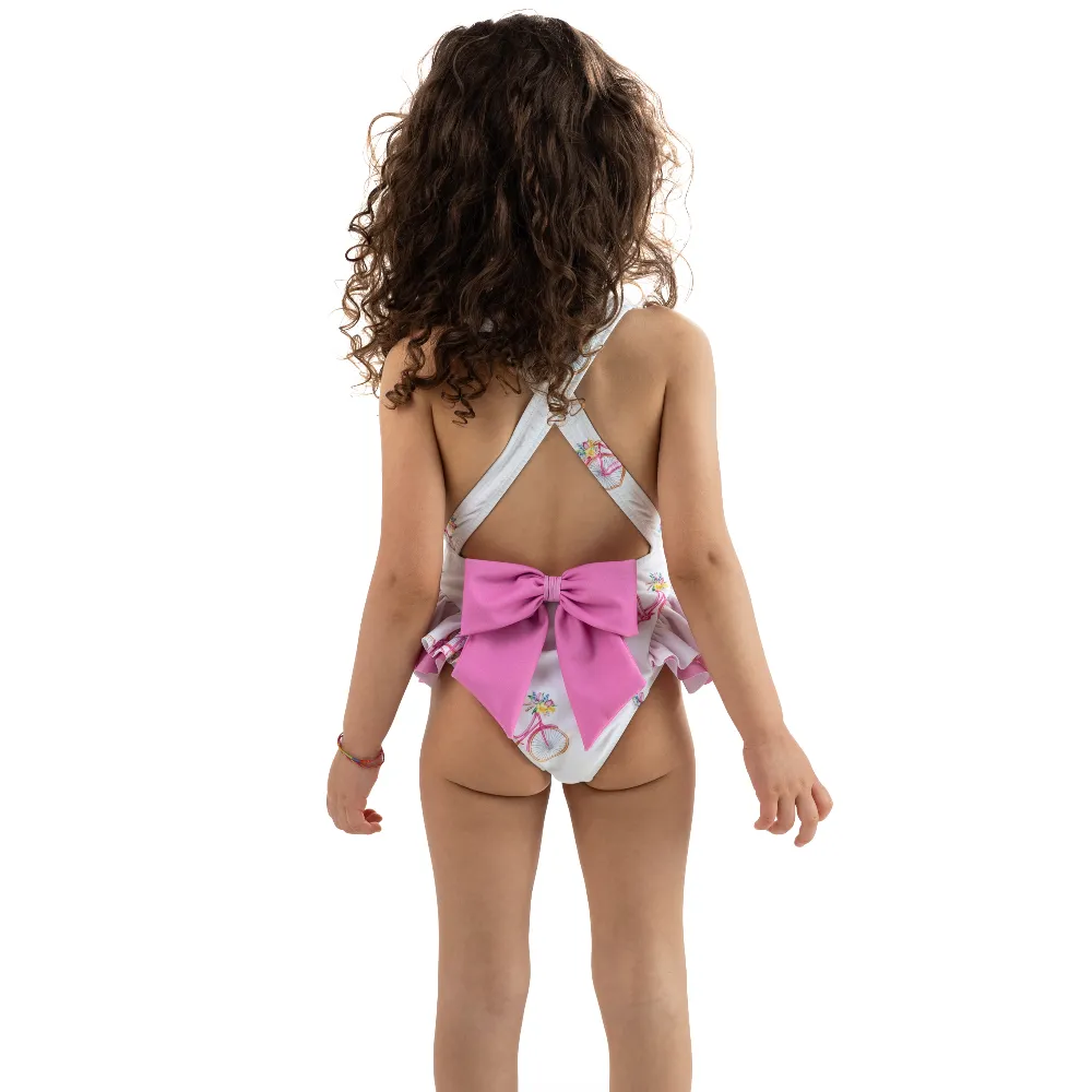 New In Meia Pata Girls Capri Bicycles Swimming Costume SS25