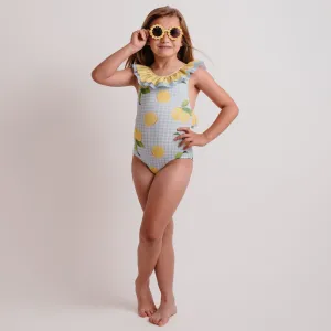 New In Meia Pata Girls Positano Lemons Swimming Costume SS25