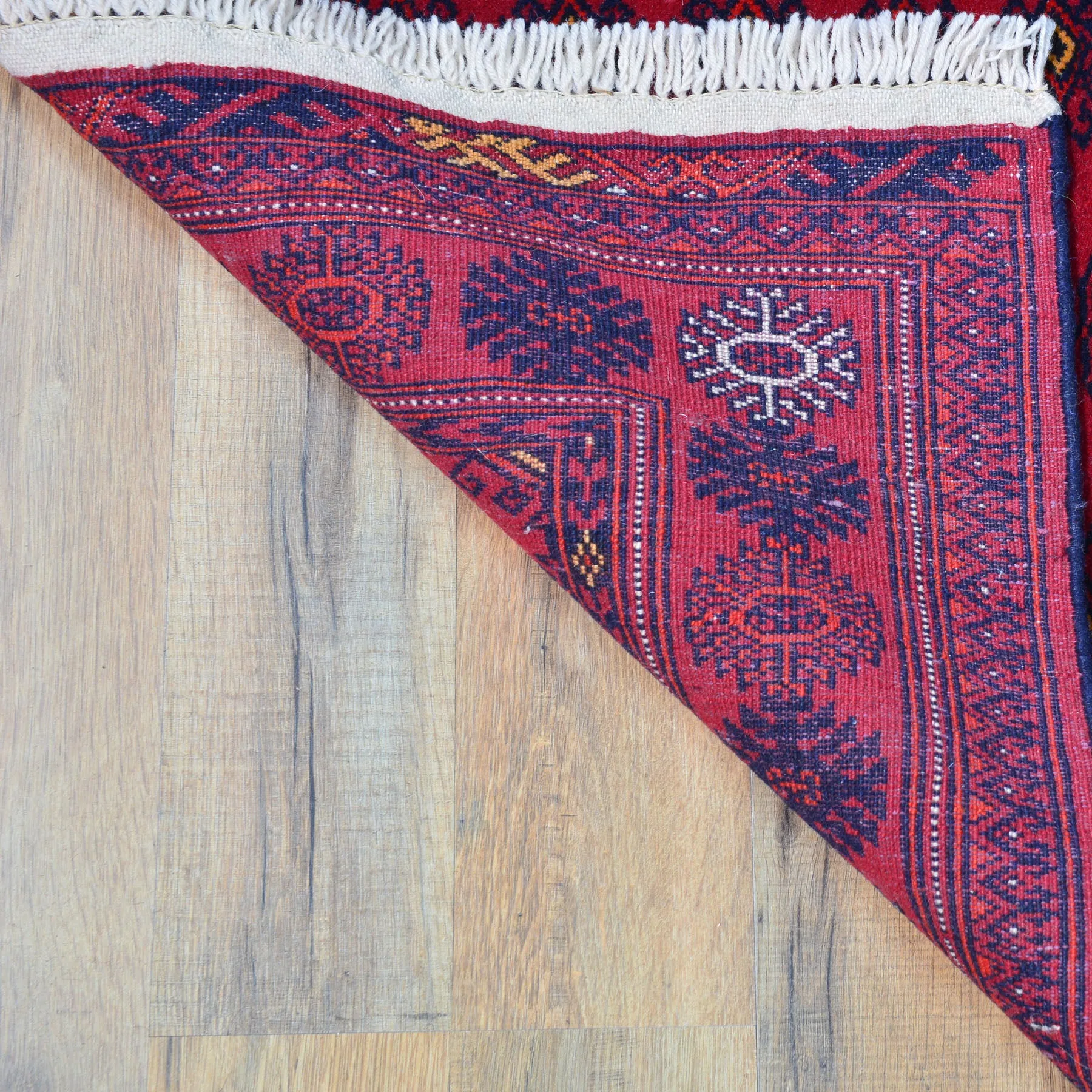 New One of a kind Fine Tribal Turkman Afghan Wool Rug (Size 2.7 X 12.7) Cwral-8295