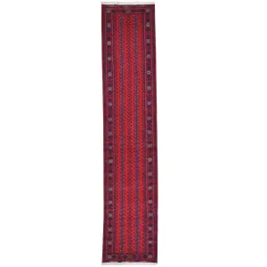 New One of a kind Fine Tribal Turkman Afghan Wool Rug (Size 2.7 X 12.7) Cwral-8295