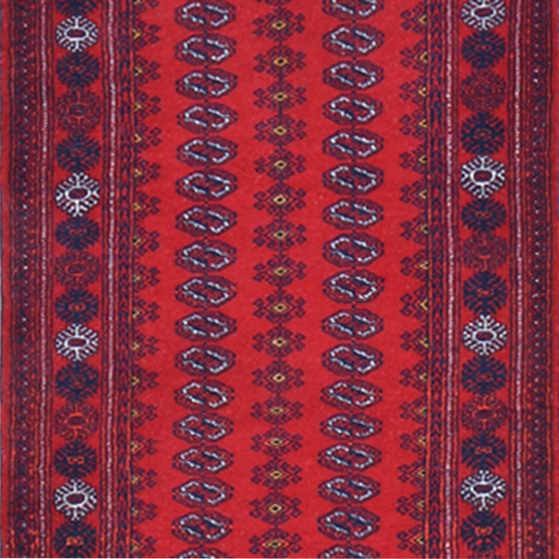New One of a kind Fine Tribal Turkman Afghan Wool Rug (Size 2.7 X 12.7) Cwral-8295